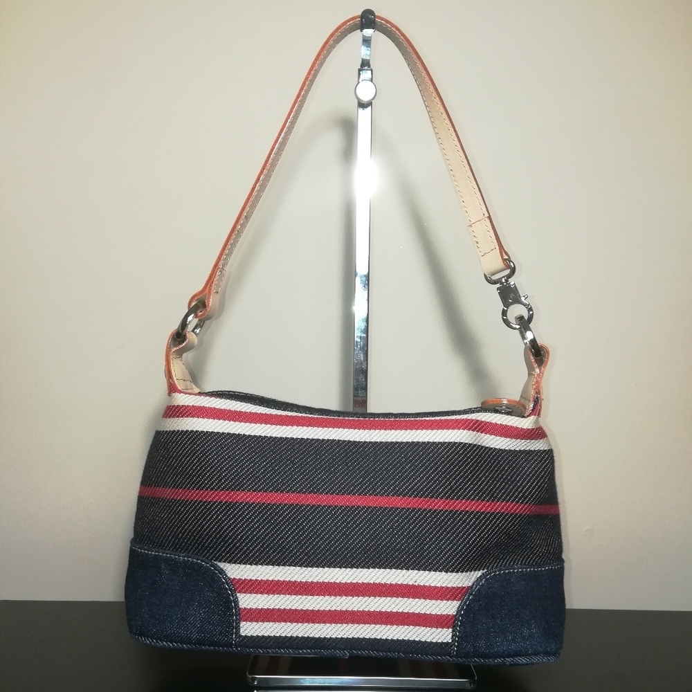 *sold*Burberry London Blue Label Denim Bag